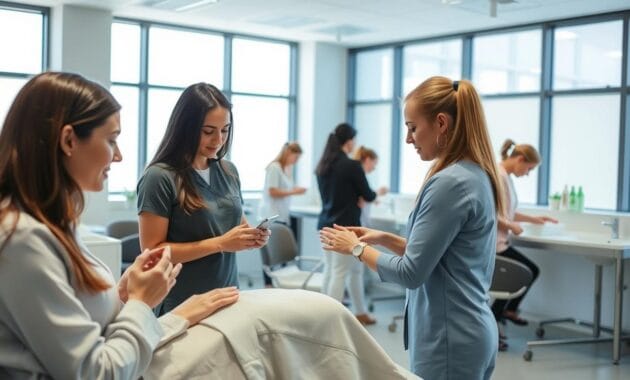 Esthetician internship and supervised experience for students in training