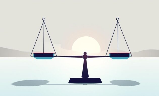 A high-contrast, minimalist illustration depicting the benefits and costs of professional certifications. In the foreground, a balanced scale with weights representing the pros and cons, illuminated by a soft, directional light. The middle ground features abstract geometric shapes and clean lines, conveying a sense of structure and organization. In the background, a muted, gradient-based landscape suggests the broader context and environment. The overall mood is one of thoughtful analysis, with a focus on the key factors to consider when weighing the value of certification programs.