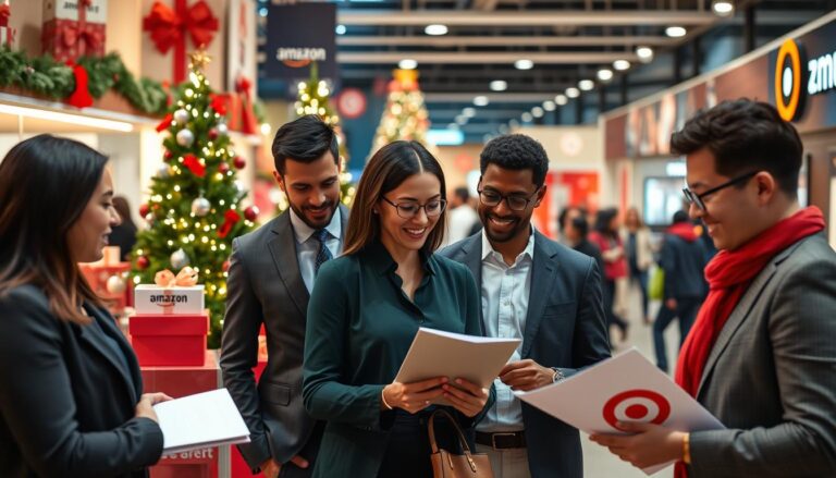 Illustration of job seekers preparing for seasonal retail hiring