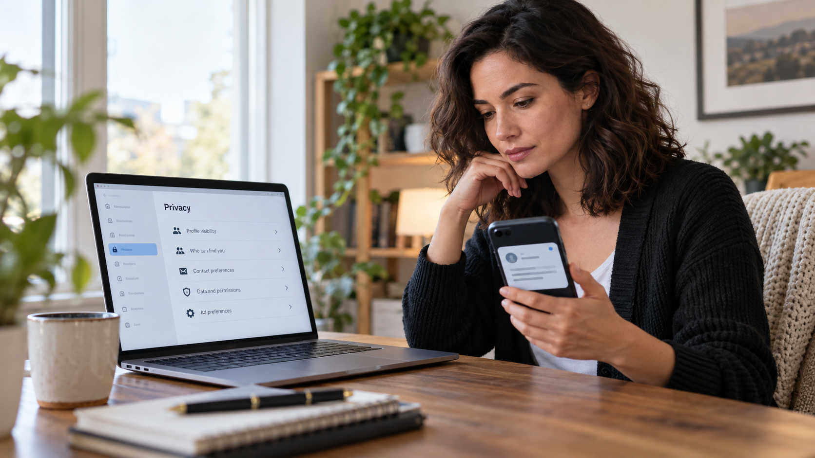 Social media for job search: candidate checking privacy settings. Does LinkedIn help if I want to keep my profile private?